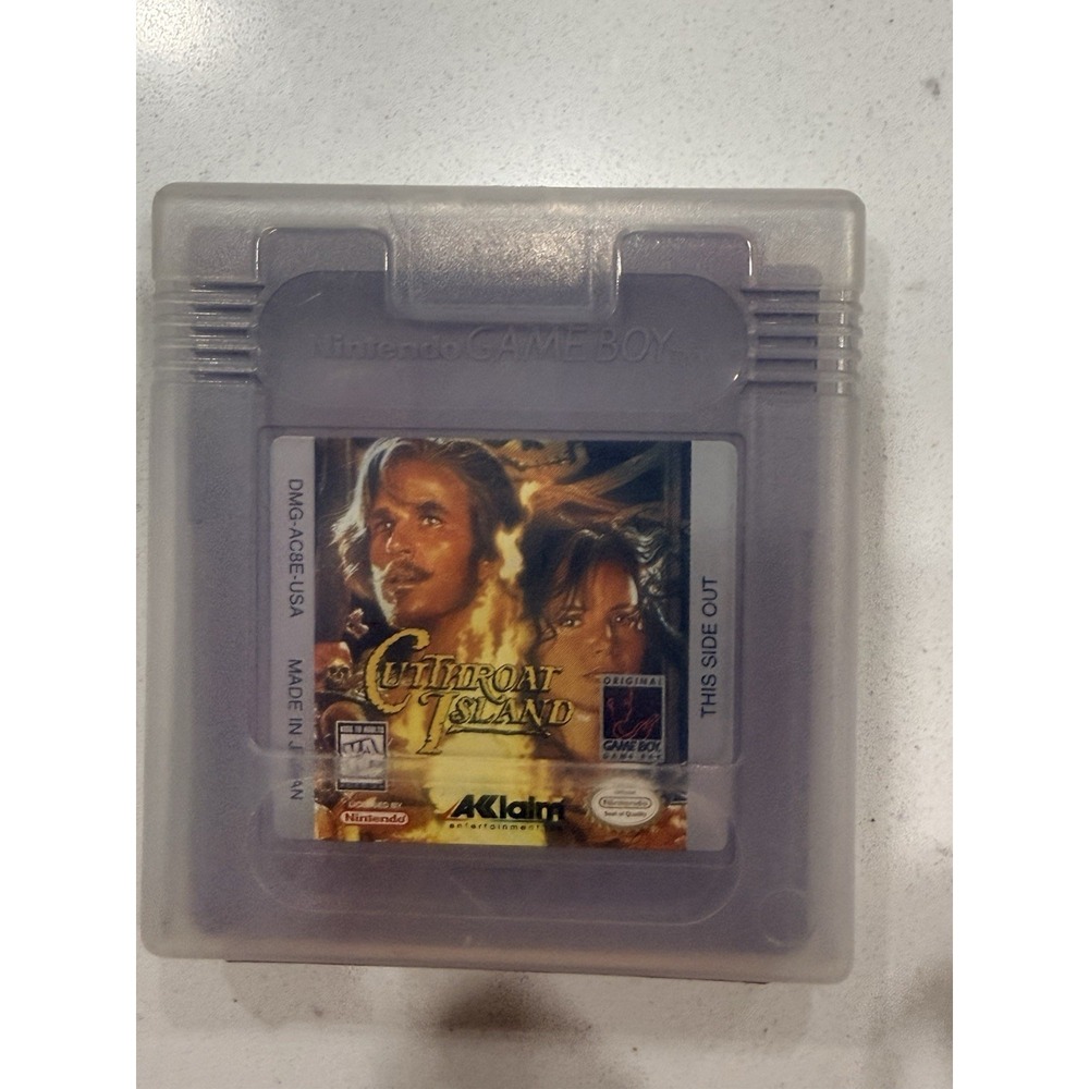 Cutthroat Island Cartridge Only Authentic Nintendo Game Boy USA 1995 Gameboy